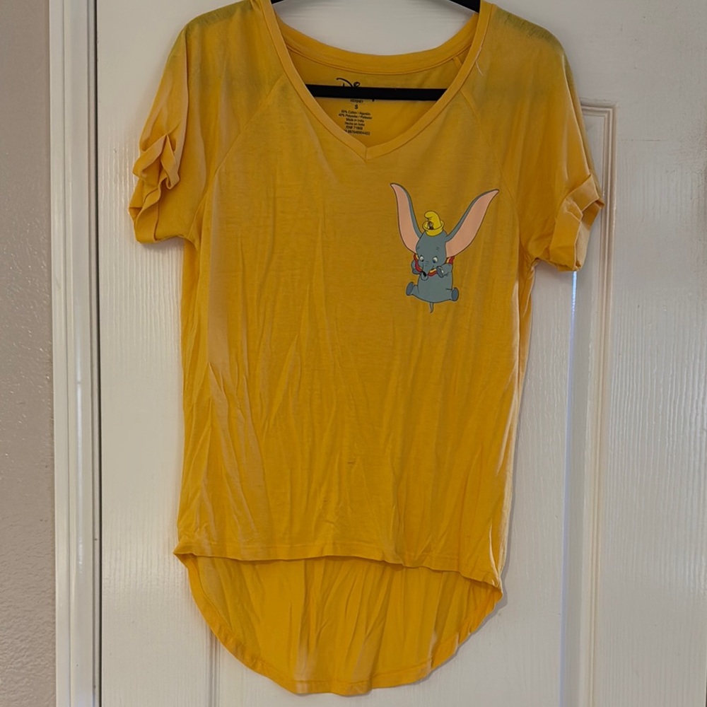 Disney Yellow Dumbo Women T-Shirt